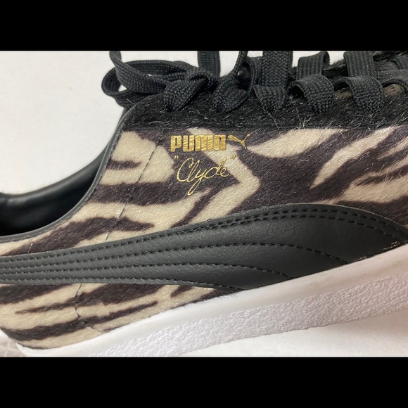 Puma Clyde zebra shoes men’s 7.5 women’s 9 - Picture 6 of 8